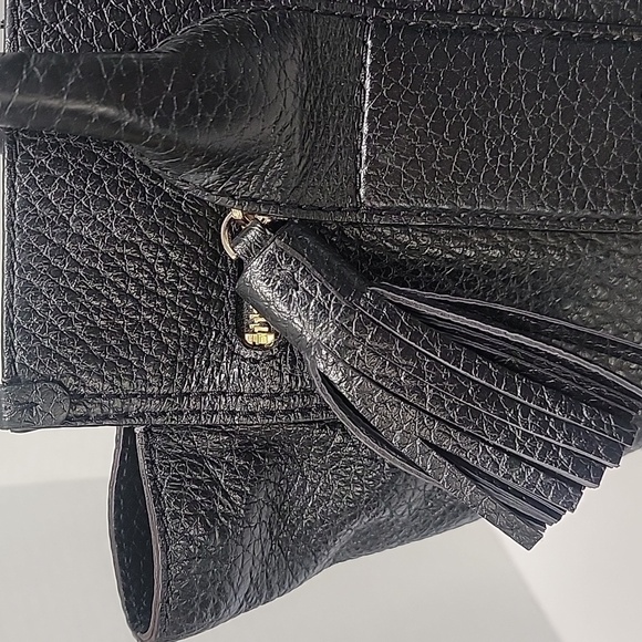 kate spade Southport Avenue Odin Leather Tote,  Black with Gold Plated Hardware - Picture 3 of 14